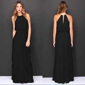 Halter Pleated Maxi